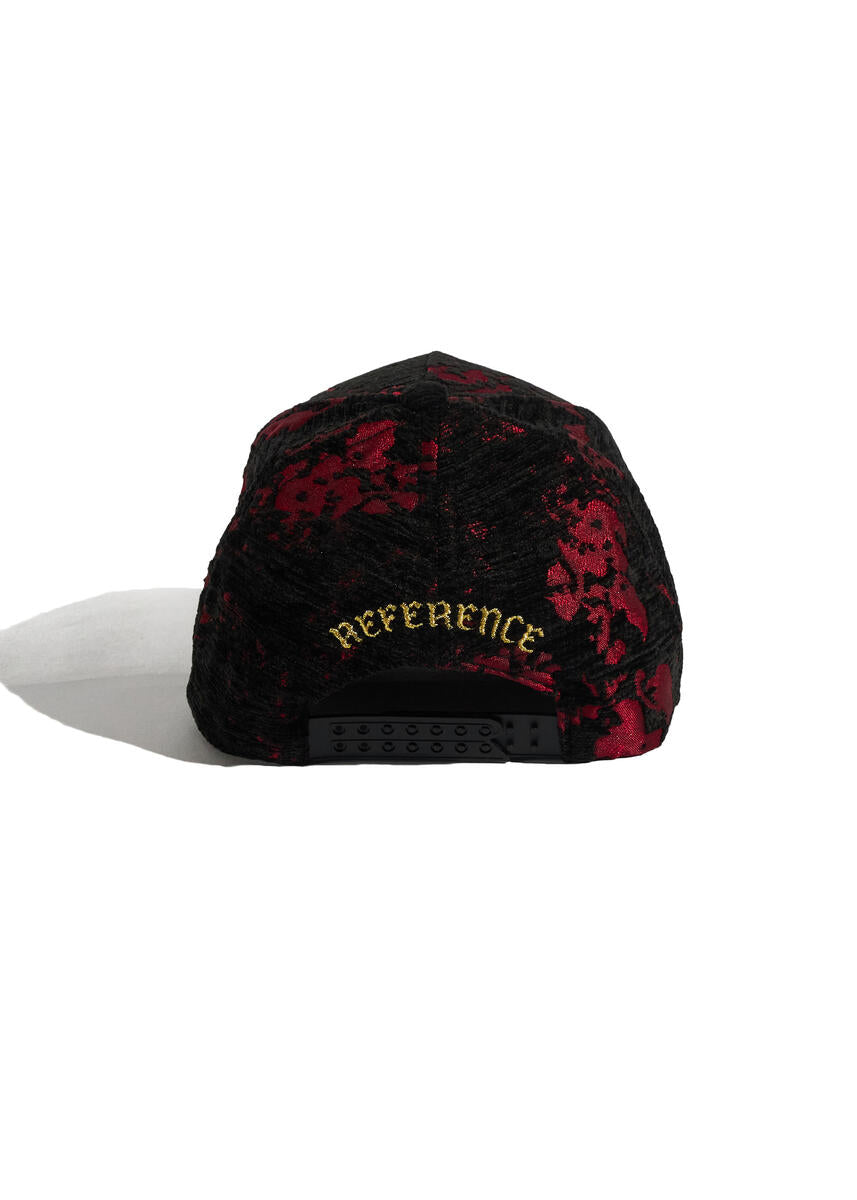 Black Burgundy Luxe Hat