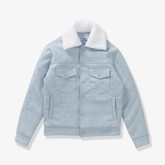Sugarhill Blue Suede Jacket