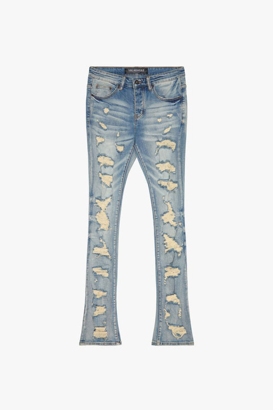 VALABASAS BREACH' STACKED FLARE DENIM