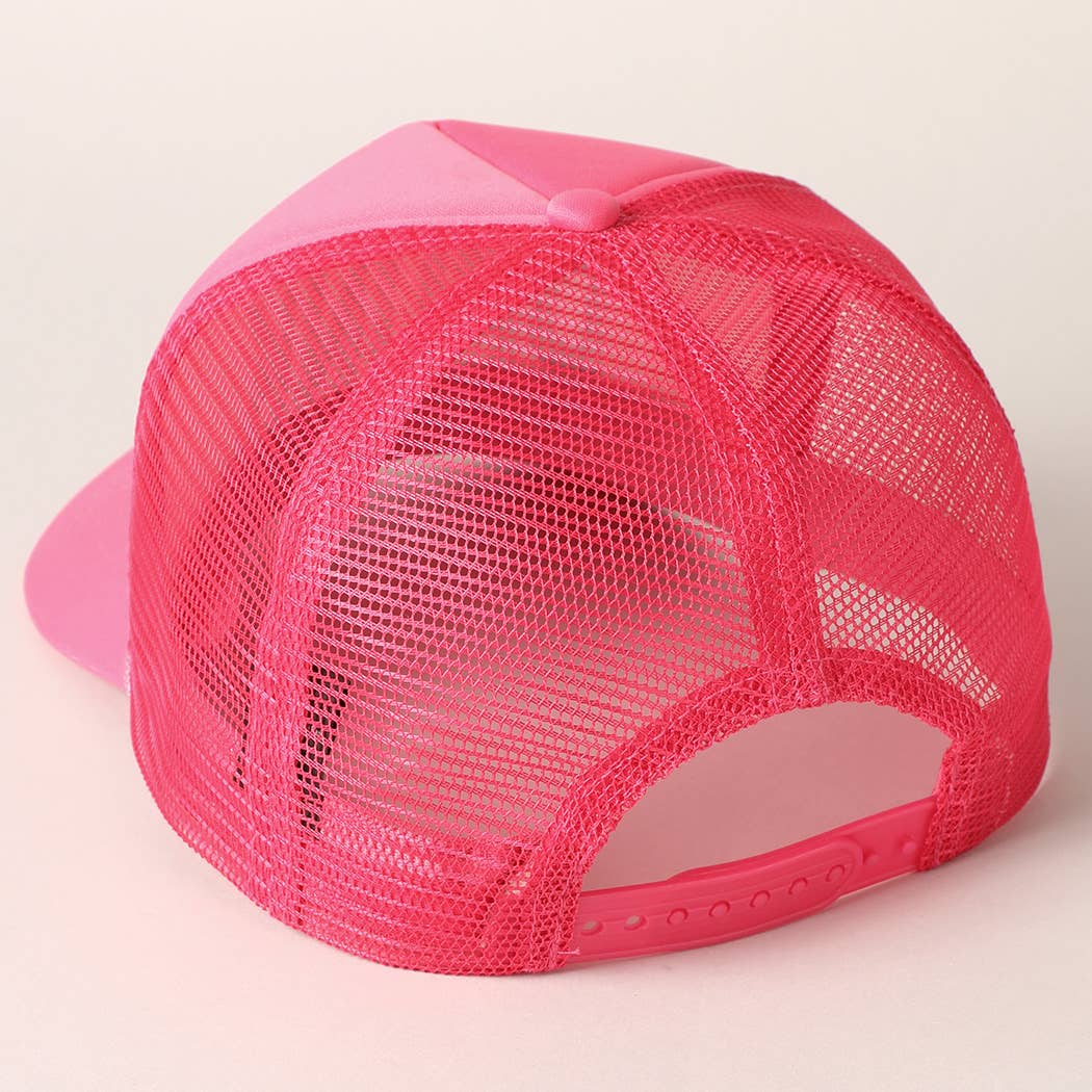 DRUNK Embroidered Mesh Back Trucker Cap