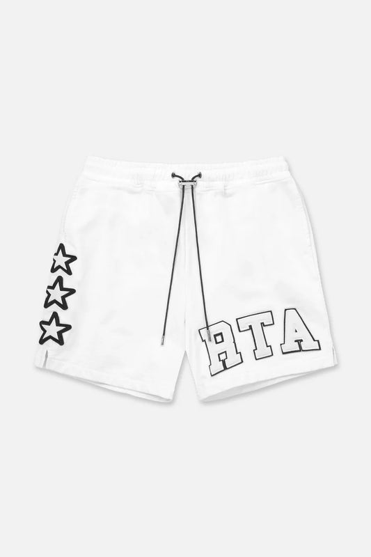 RTA White Fleece Shorts