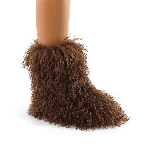 Brown Short Fur Boot