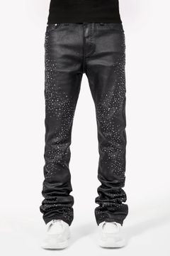 Guapi All Black Starry Sky Waxed Denim