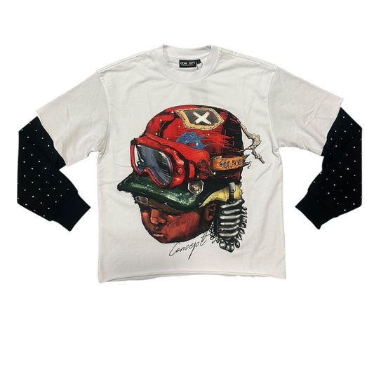 Concept CAPTAIN white long sleeve