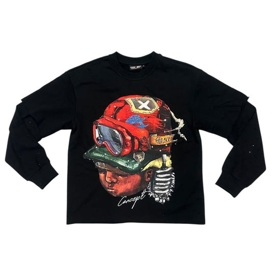 Concept CAPTIAN Black long sleeve