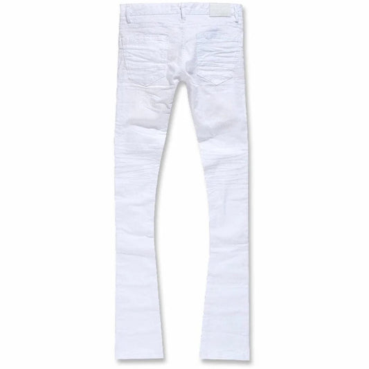 Jordan Craig White Clean Stacked Jeans