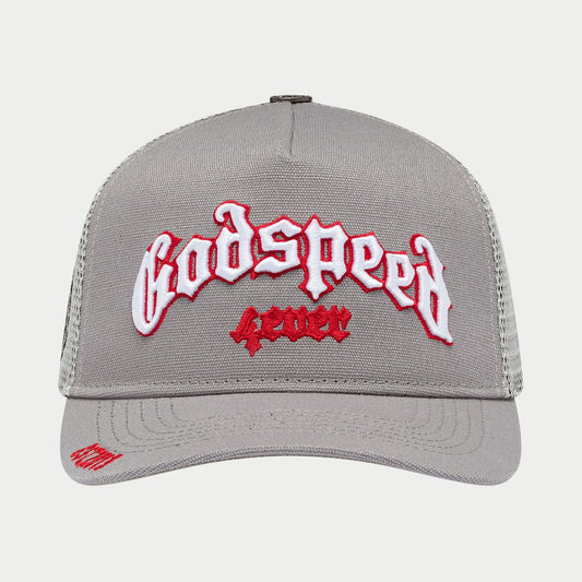 GS FOREVER TRUCKER HAT (GREY/RED)