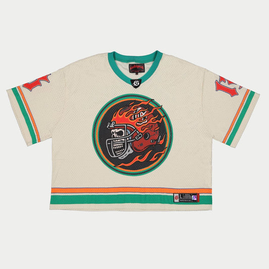 Godspeed First Down Jersey (Bone/Teal/Orange)