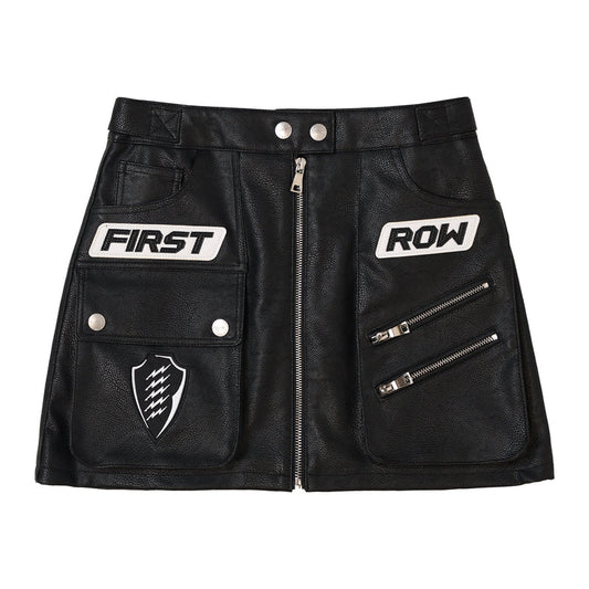 First Row Black Skirt