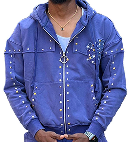 Hudson STUDDED FLEECE OVERSIZED HOODY