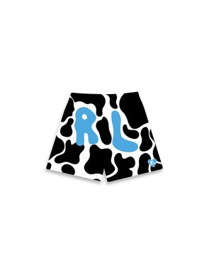 Red Letters Camo Mesh Shorts