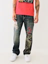 BILLY SASHIKO PAINTED STACKED BOOTCUT JEAN