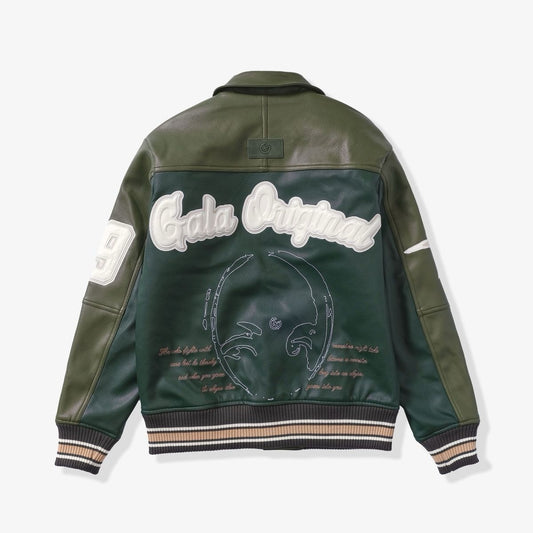 Sparkle jungle Green n white gala coat