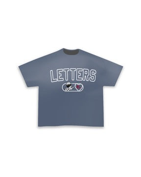 Red Letters Fred Letters Tee - Washed Denim