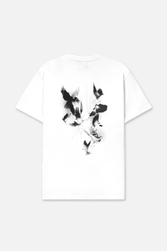 RTA Collin Oversized White Dove T shirt