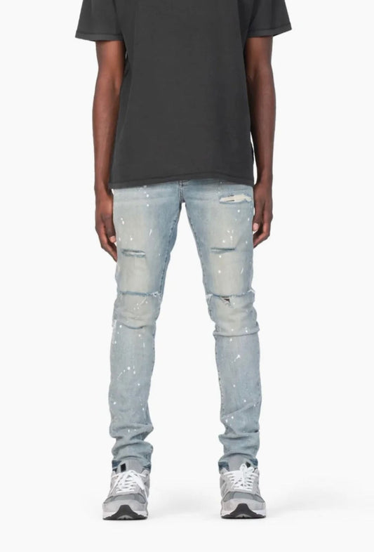 Purple Brand Jeans Light Indigo Paint