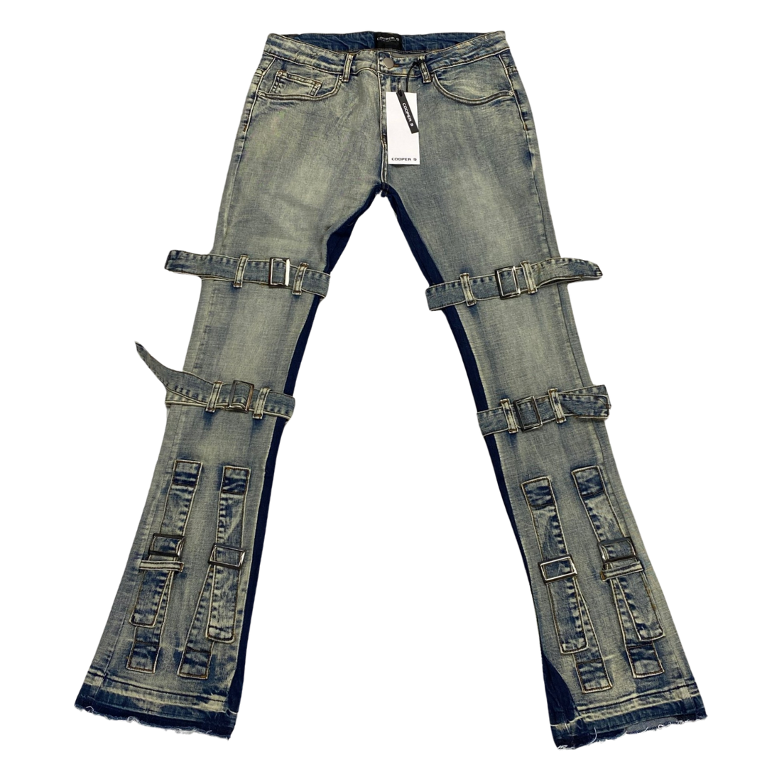 Strapped and Stacked Jeans
