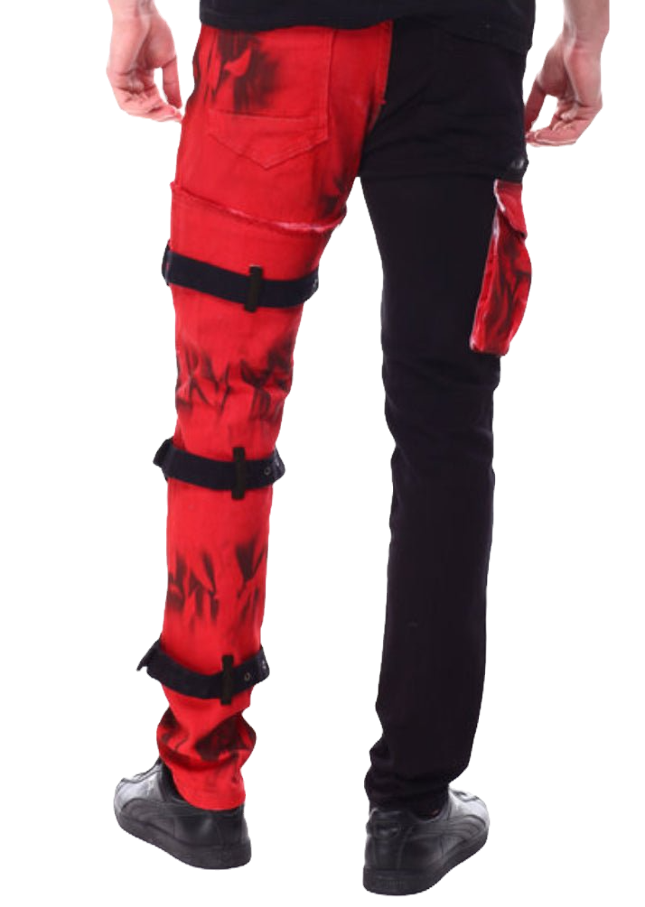 Waimea Black and Red Jeans