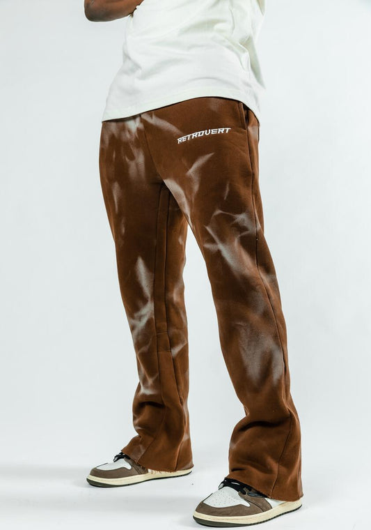 Retrovert Brown Stacked Sweats