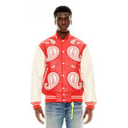 PAISLEY VARSITY JACKET