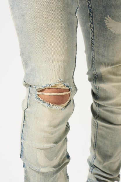 Serenede Blue Peace Jeans