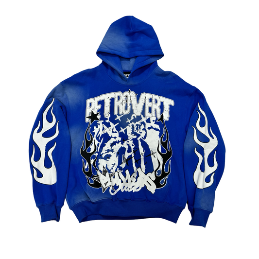 Retrovert Blue Hoodie