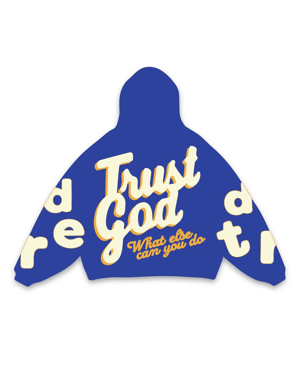 Red Letters Trust God Hoodie