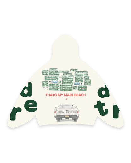 Red Letters Main Beach Hoodie