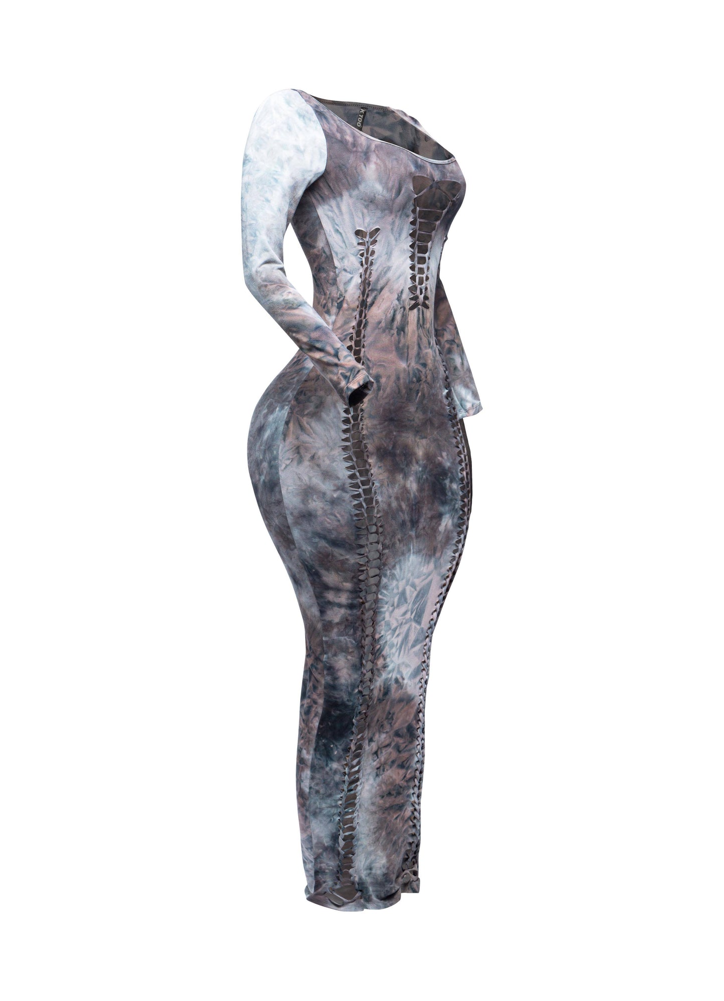 PLUS SIZED Cut out maxi dress