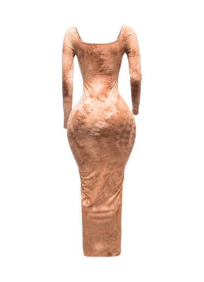 PLUS SIZED Cut out maxi dress