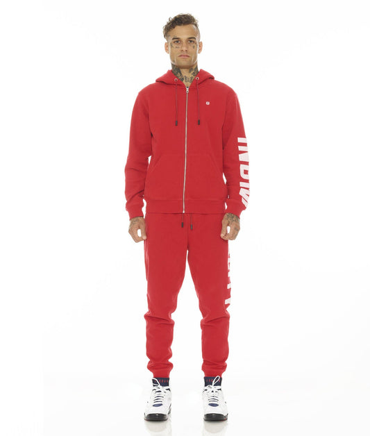 ZIP HOODY W/MATCHING SWEAT PANT (SOLD AS SET)