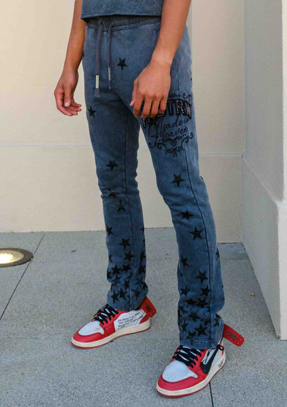 MADE IN HEAVEN GATHERED STAR STACK JOGGER