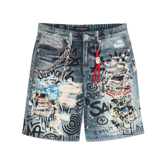 Cult's Grunge Shorts in Digital