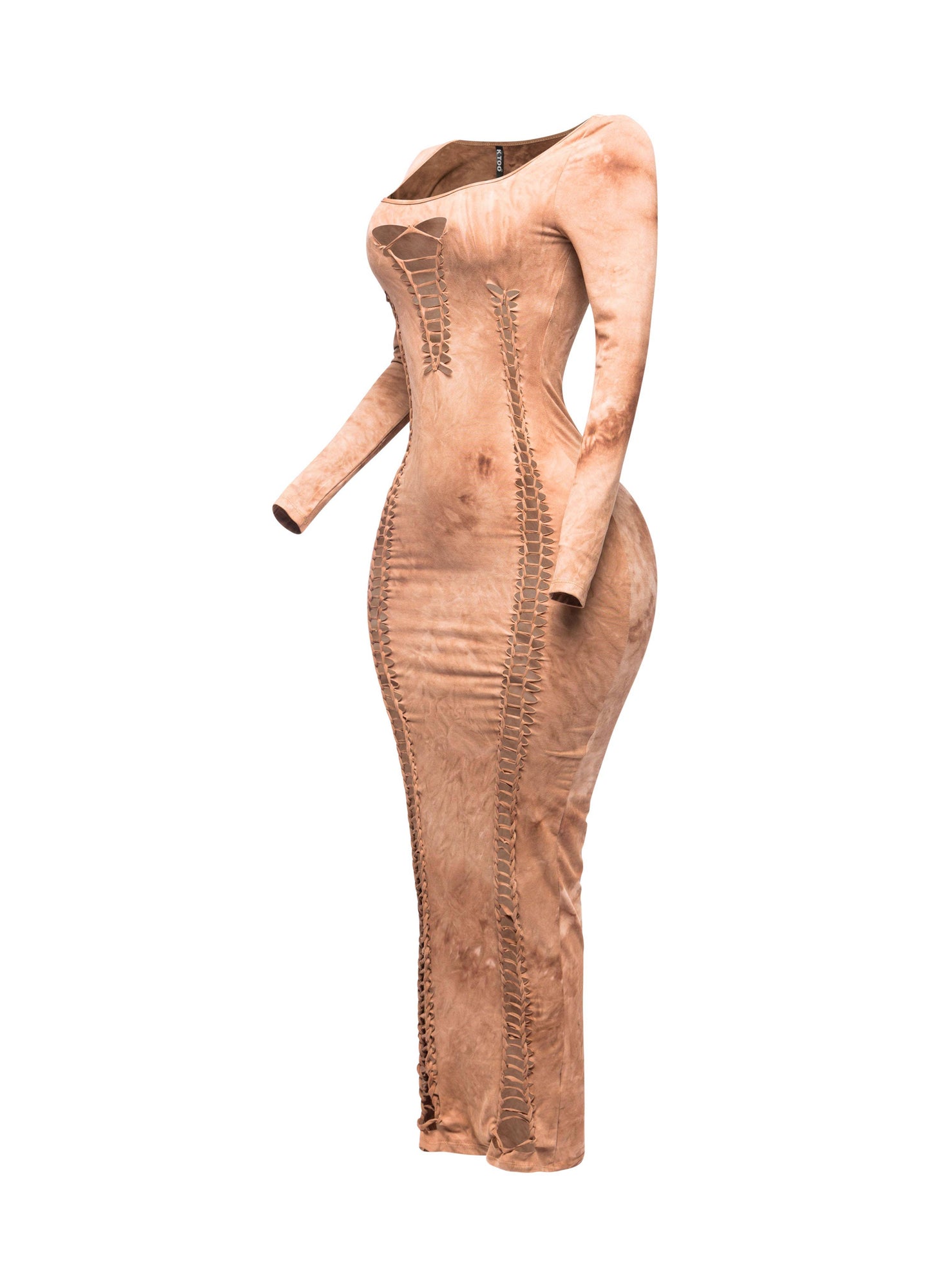 PLUS SIZED Cut out maxi dress