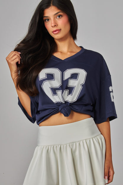 Oversized Mesh jersey