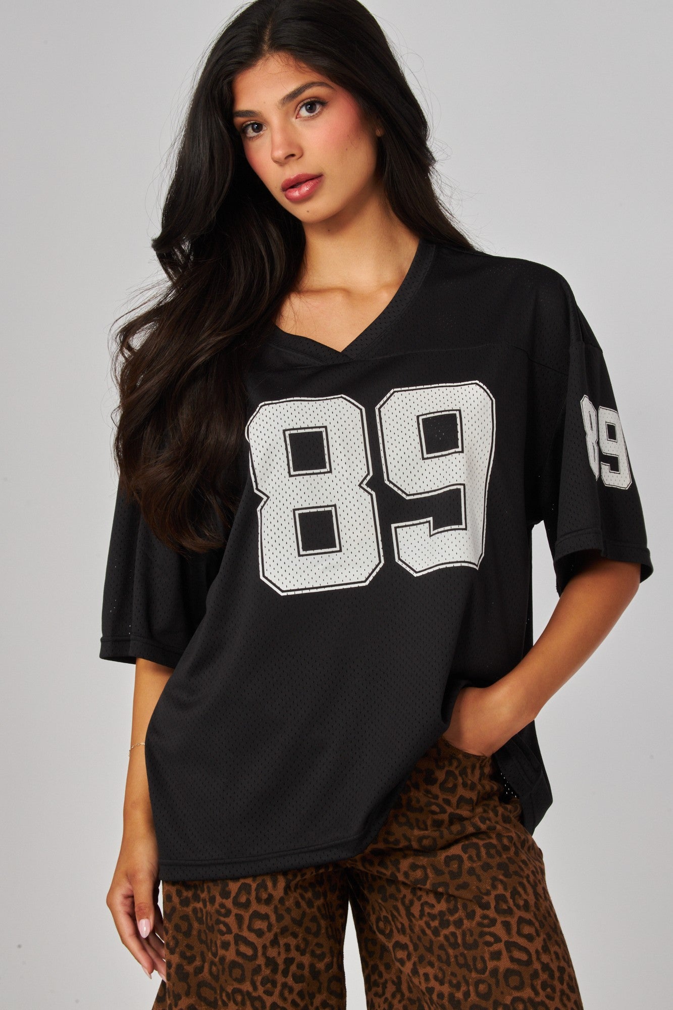 Oversized Mesh jersey