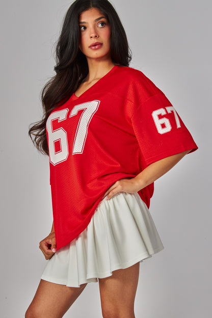 Oversized Mesh jersey
