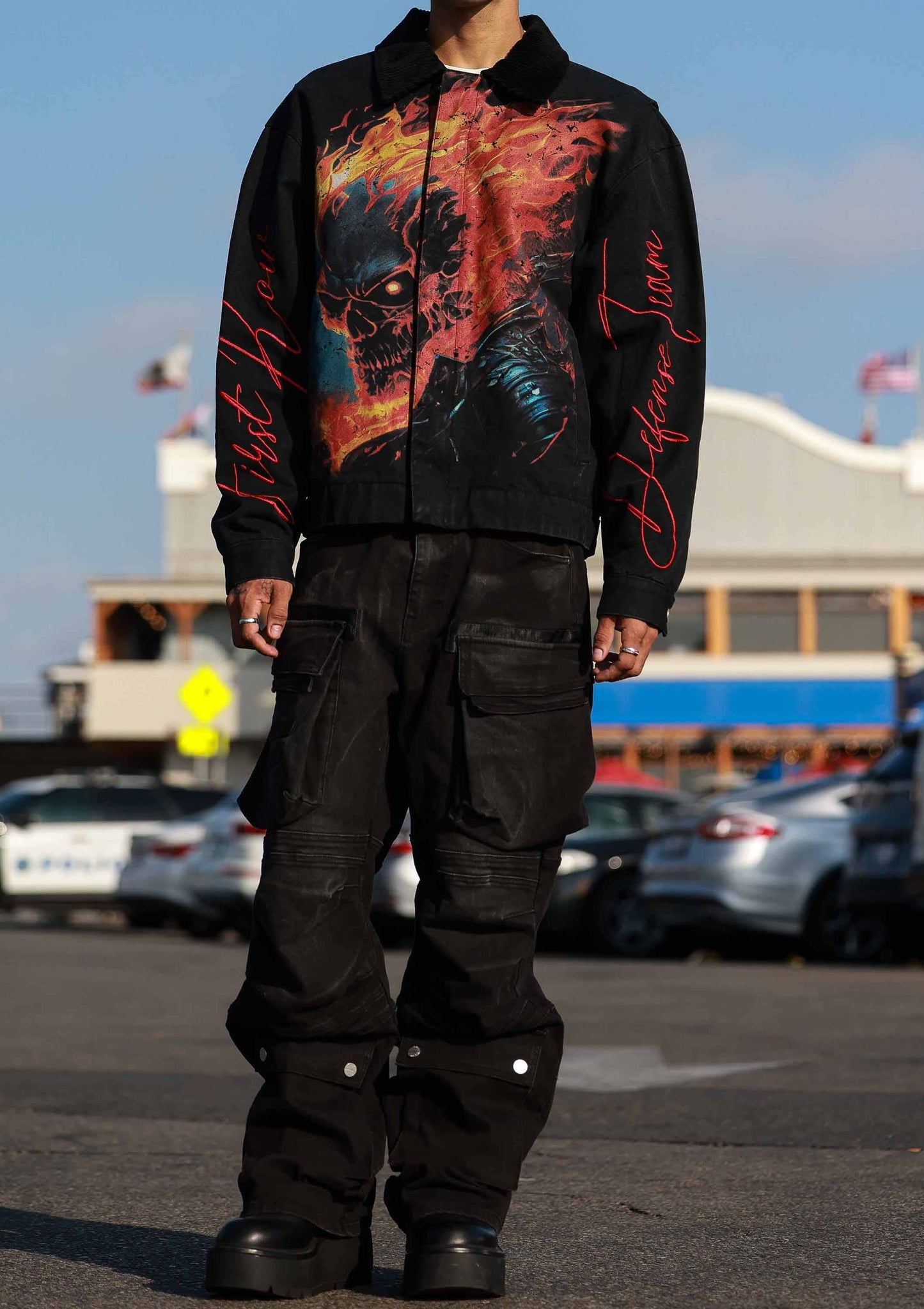 CAUTION NOT SO QUIET FLAME JACKET