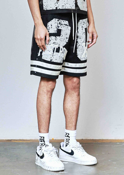 NEVER THE END FOOTBALL SHORTS