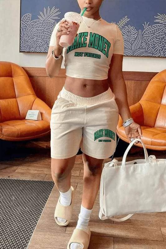 Tee and shorts workout set