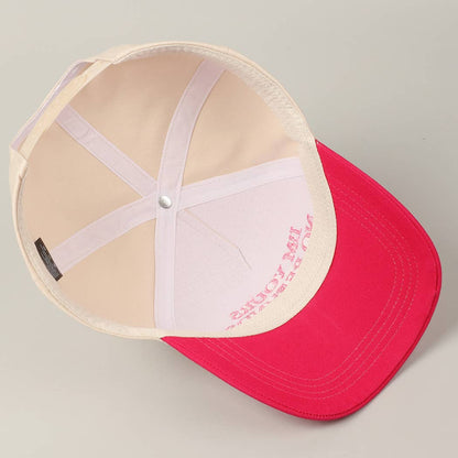I'M YOURS NO REFUNDS Embroidery Two-Tone Cap