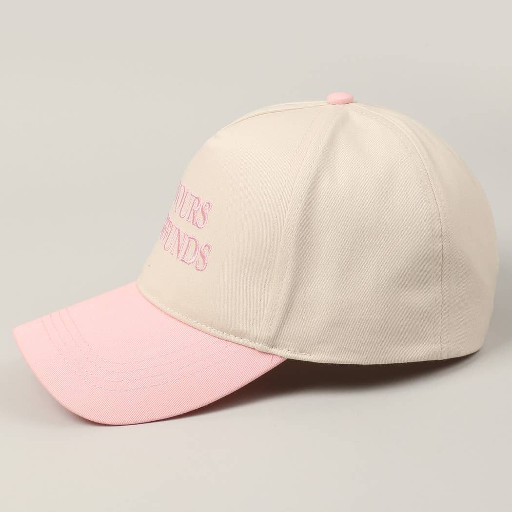 I'M YOURS NO REFUNDS Embroidery Two-Tone Cap