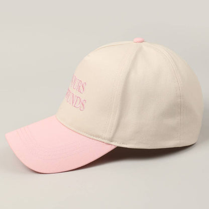 I'M YOURS NO REFUNDS Embroidery Two-Tone Cap