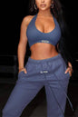 Halter top workout pants set hand made