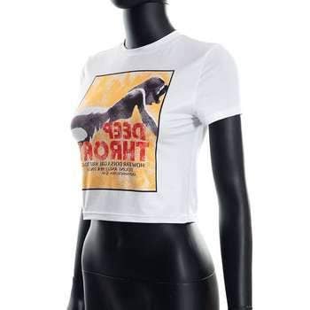 Casual racing tops  summer crop tops for women weed shirt