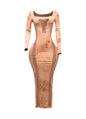 PLUS SIZED Cut out maxi dress