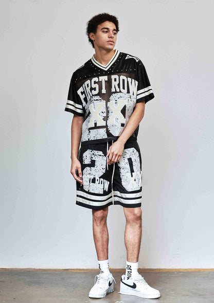 NEVER THE END FOOTBALL SHORTS