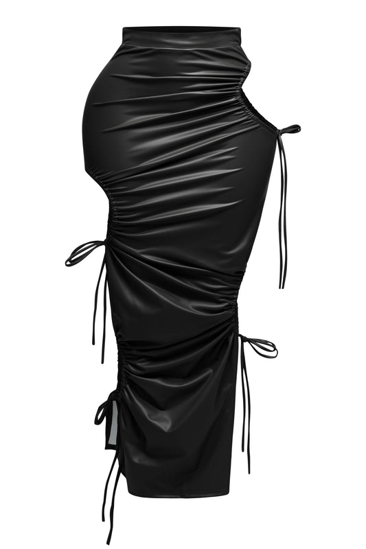 Cut out detailed maxi skirt