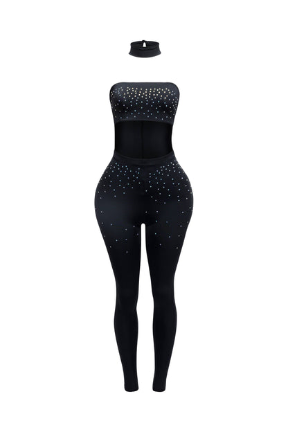 Choker tube jumpsuit