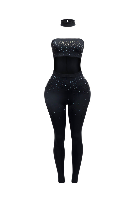 Choker tube jumpsuit